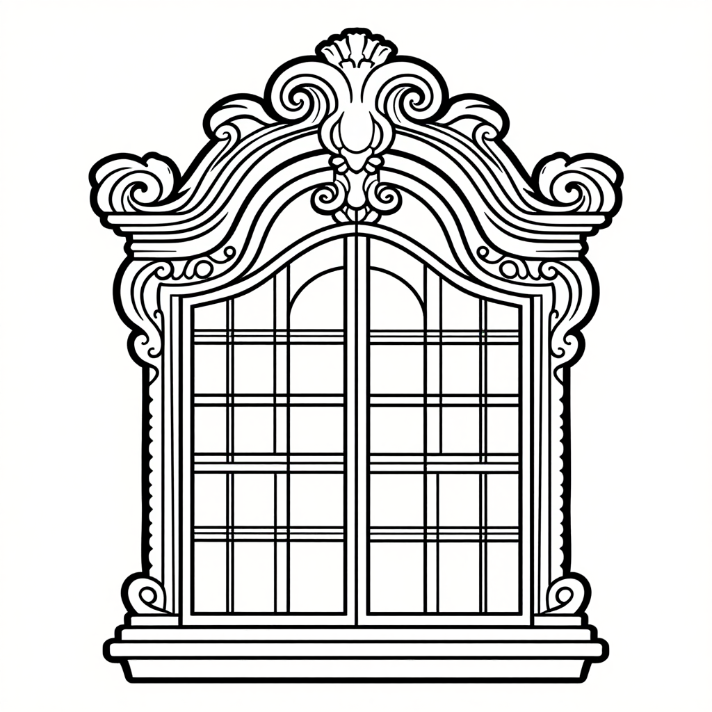 Baroque Architecture coloring pages collection - 30 free printable pages
