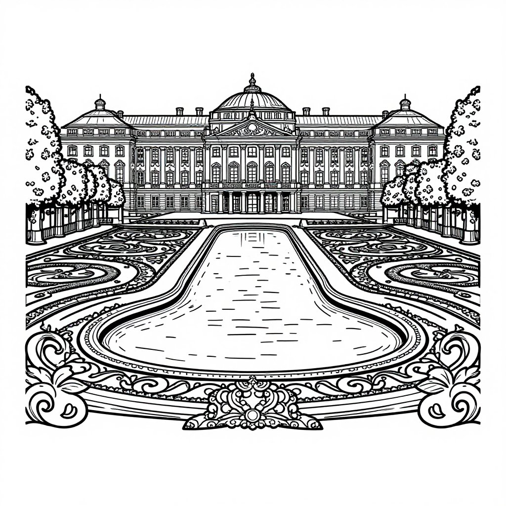 Baroque Organ - free printable coloring page