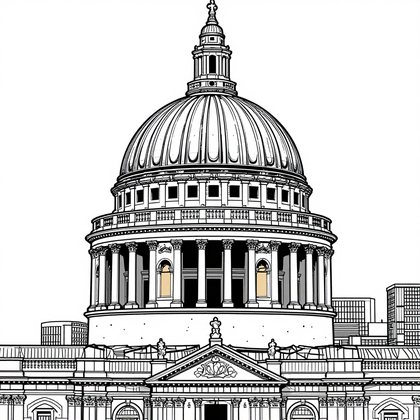 Baroque Cartouche - Free printable coloring page