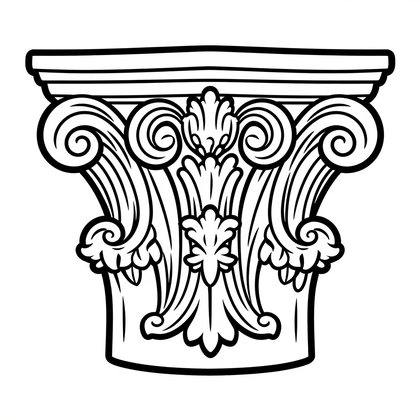 Putti Ceiling - Free printable coloring page