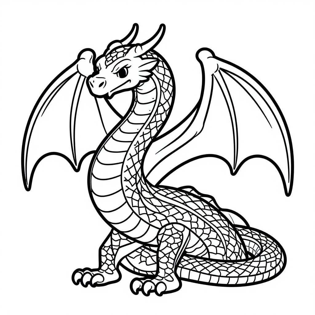 Serpent Garden Eden - free printable coloring page