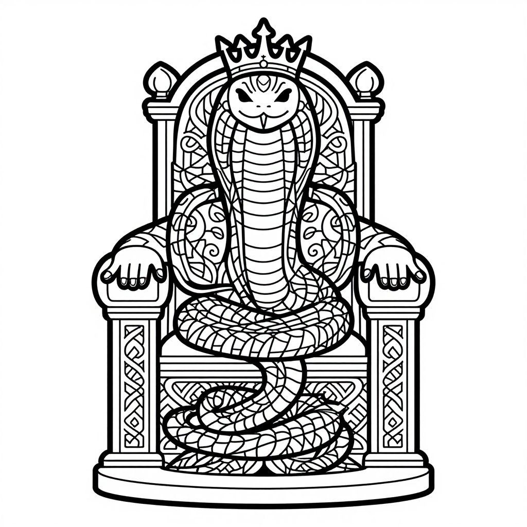 Boa Constrictor Myth - free printable coloring page