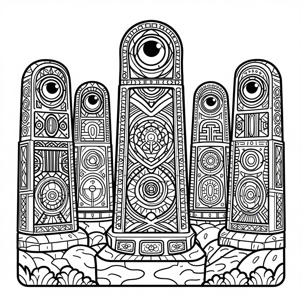 Sea Serpent Coiling - free printable coloring page
