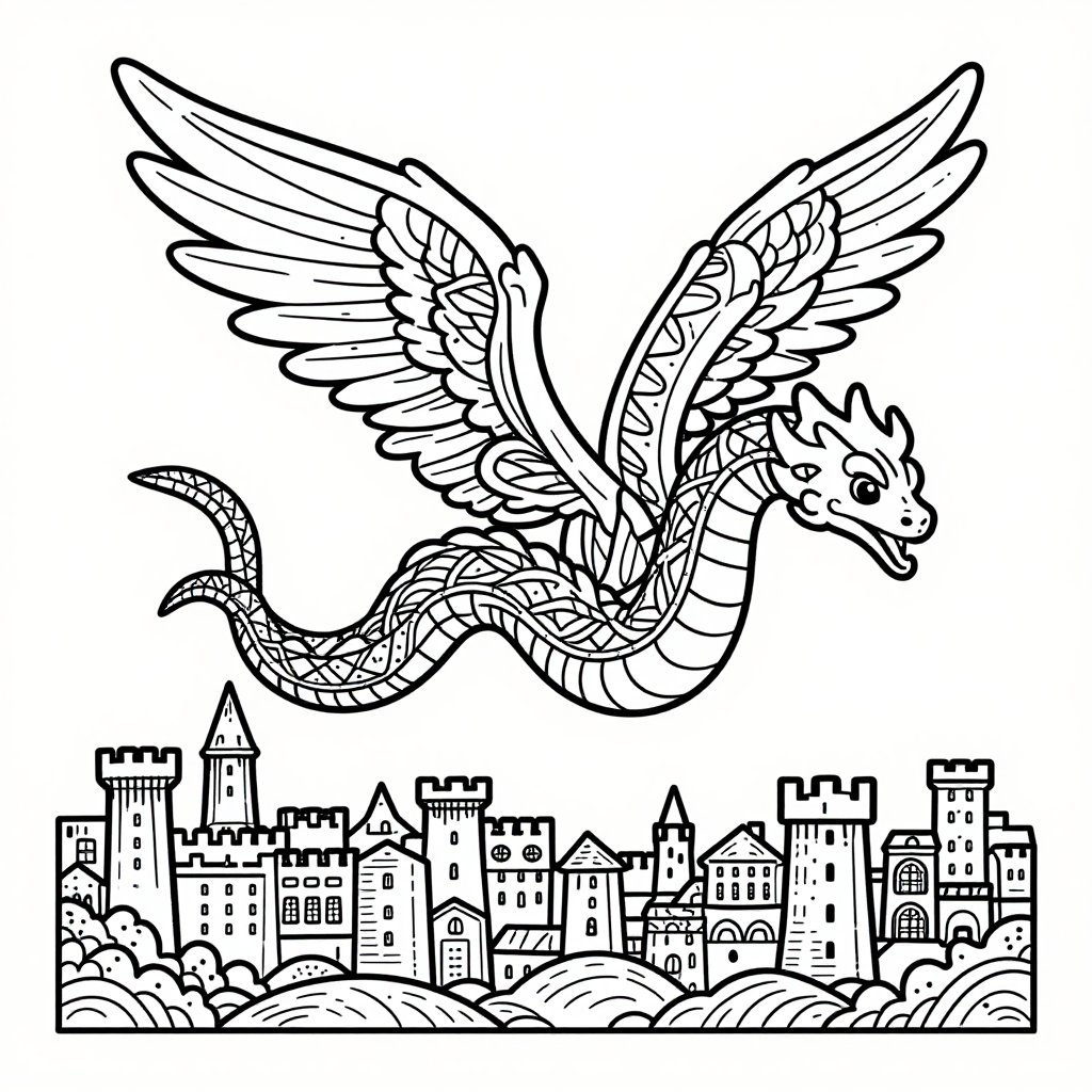 Lamia - free printable coloring page