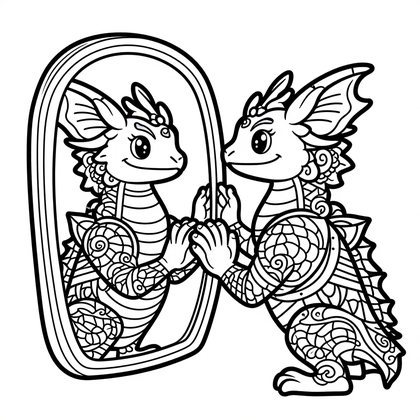 Dragon Serpent - Free printable coloring page