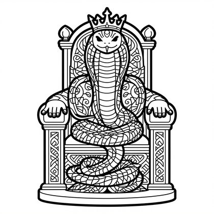 Boa Constrictor Myth - Free printable coloring page