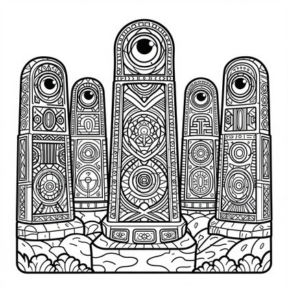 Sea Serpent Coiling - Free printable coloring page