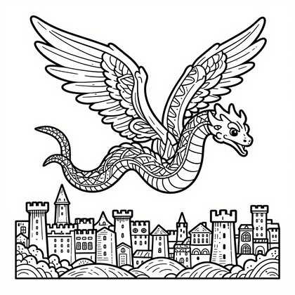 Lamia - Free printable coloring page