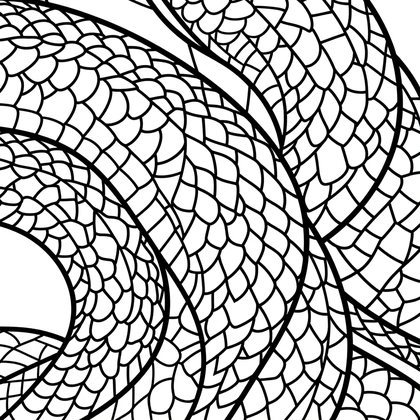 Basilisk at Night - Free printable coloring page