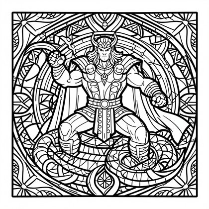 Serpent Scales - Free printable coloring page