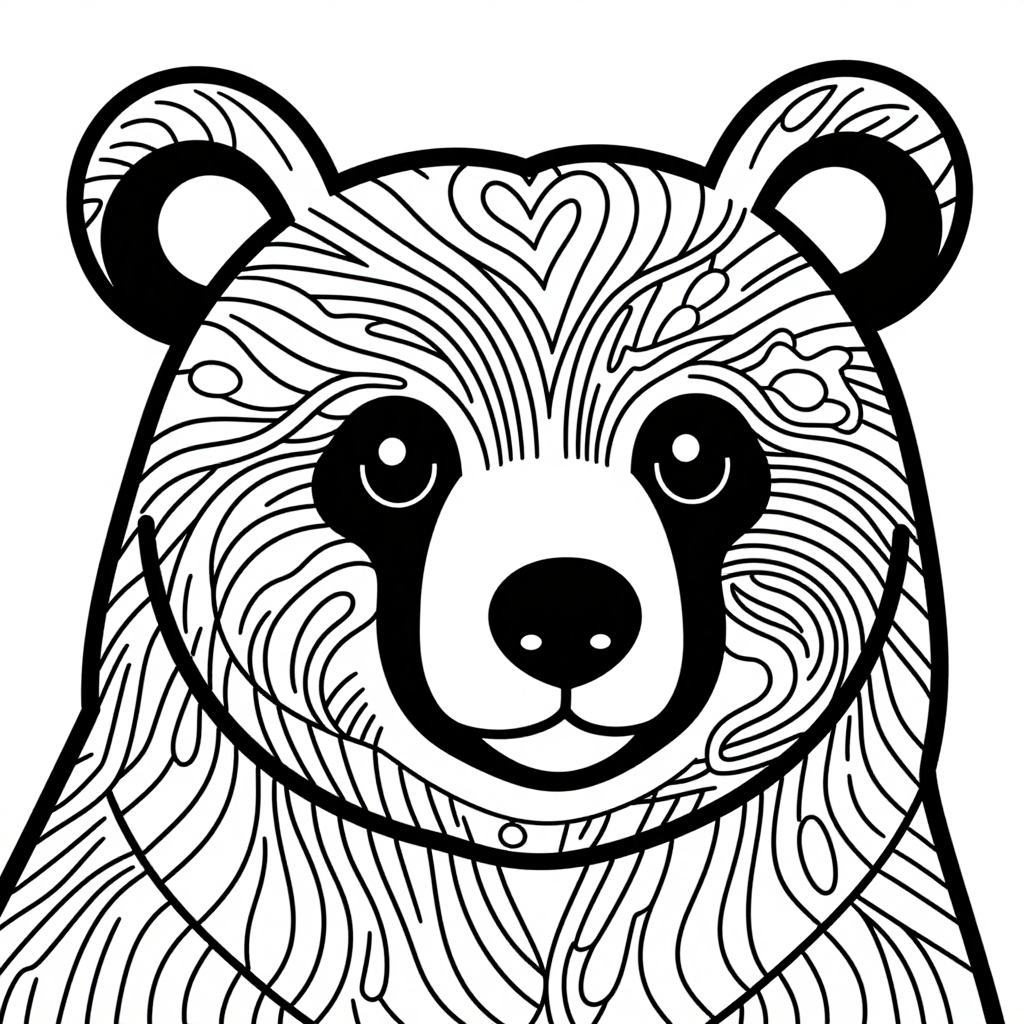 Bears coloring pages