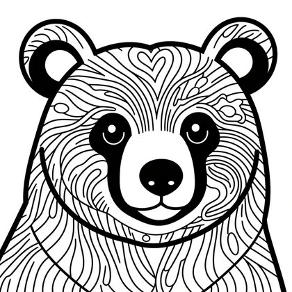 Polar Bear - Free printable coloring page