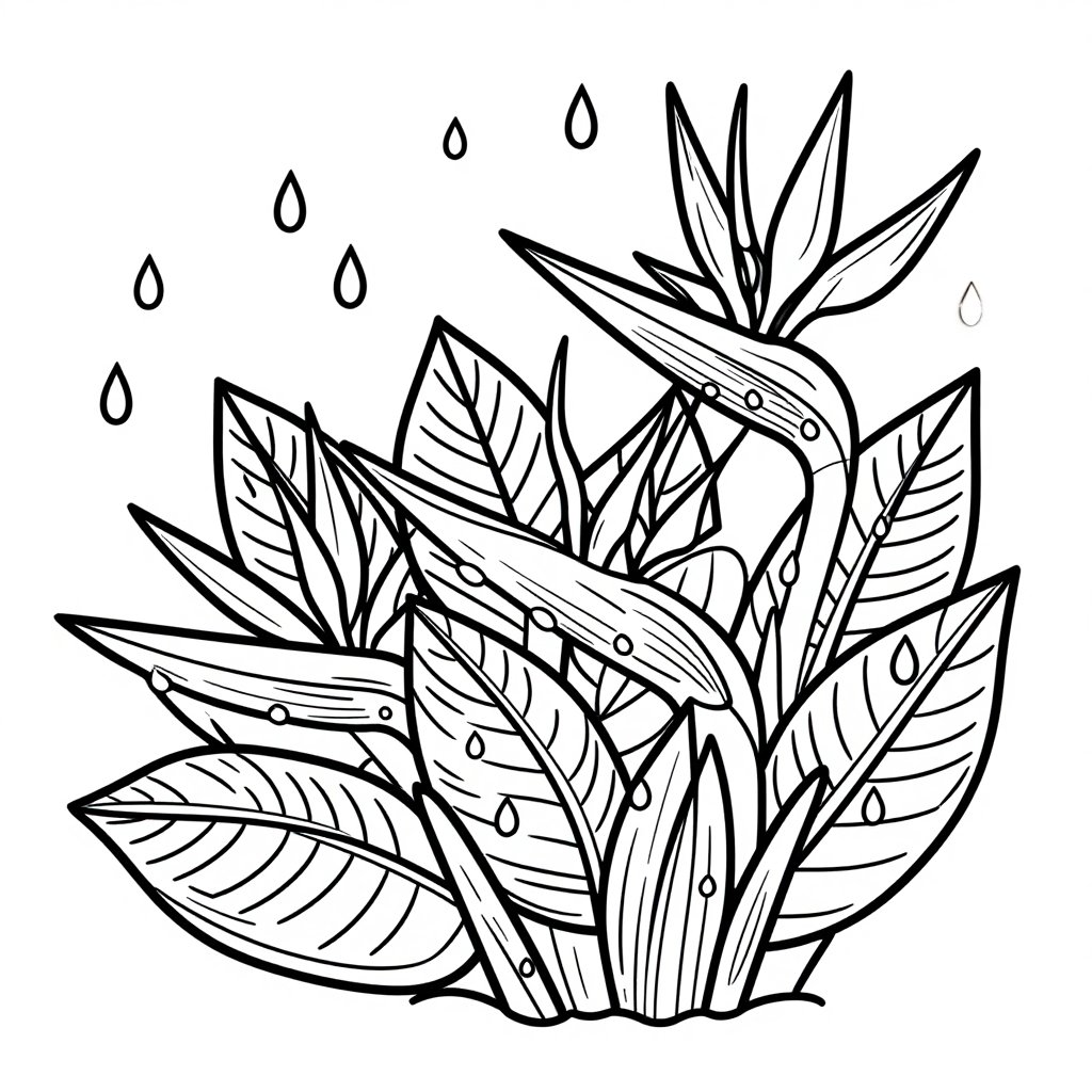 Arrangement - free printable coloring page