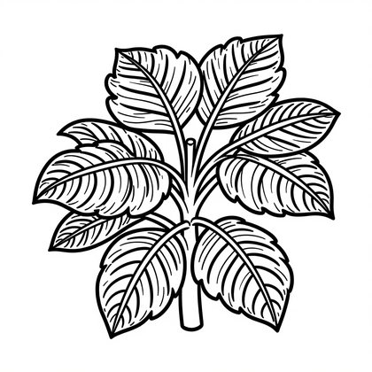 Pot Display - Free printable coloring page
