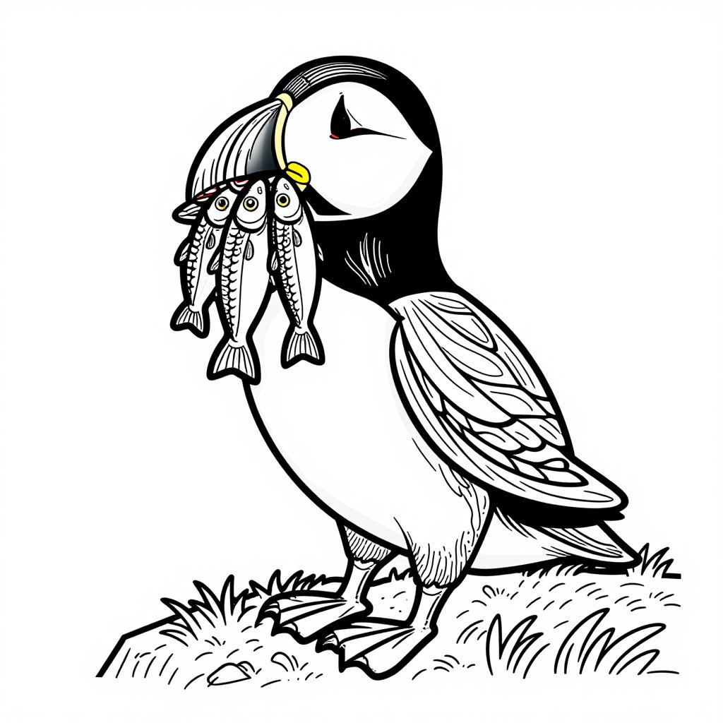 Kingfisher - free printable coloring page