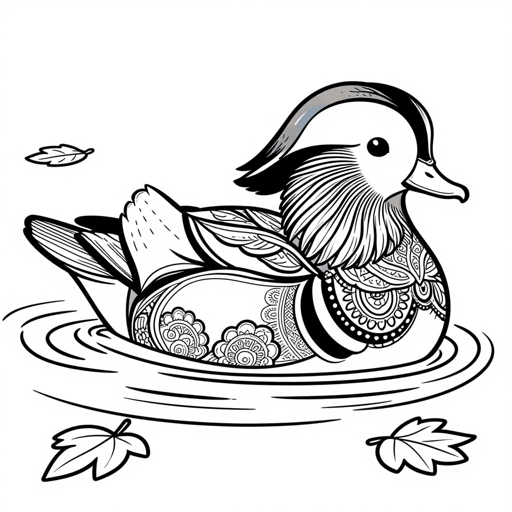 Ostrich - free printable coloring page