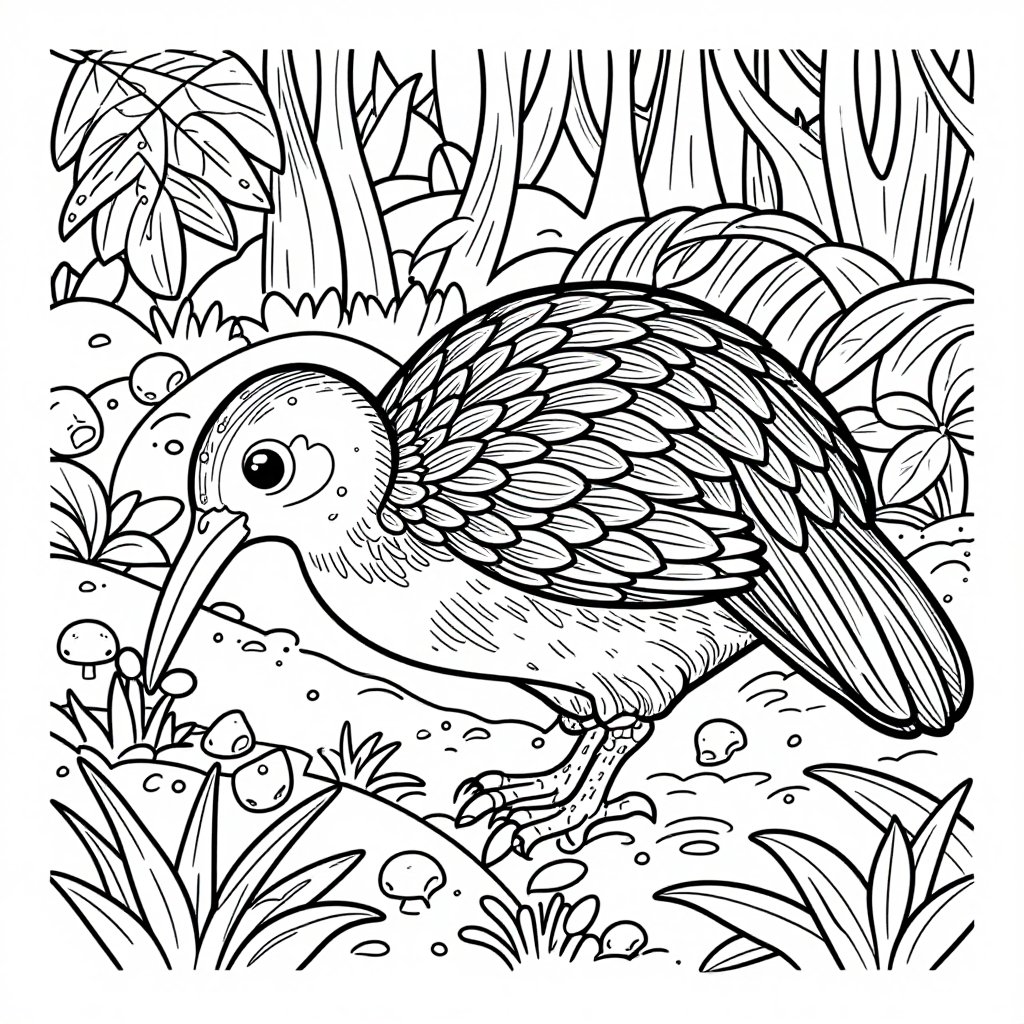 Cockatoo - free printable coloring page