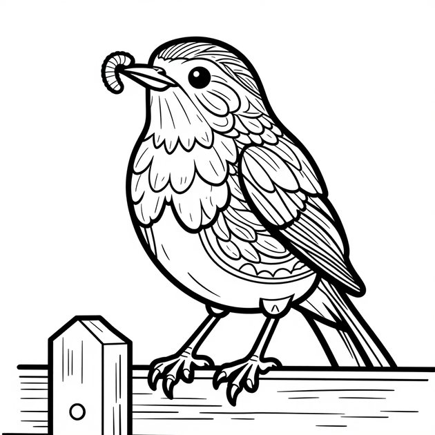 Bald Eagle - Free printable coloring page