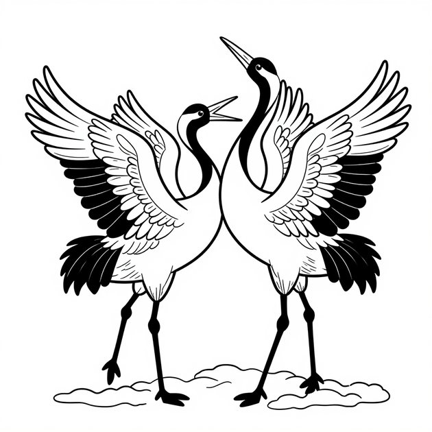 Swan - Free printable coloring page