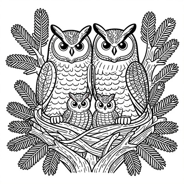Pelican - Free printable coloring page