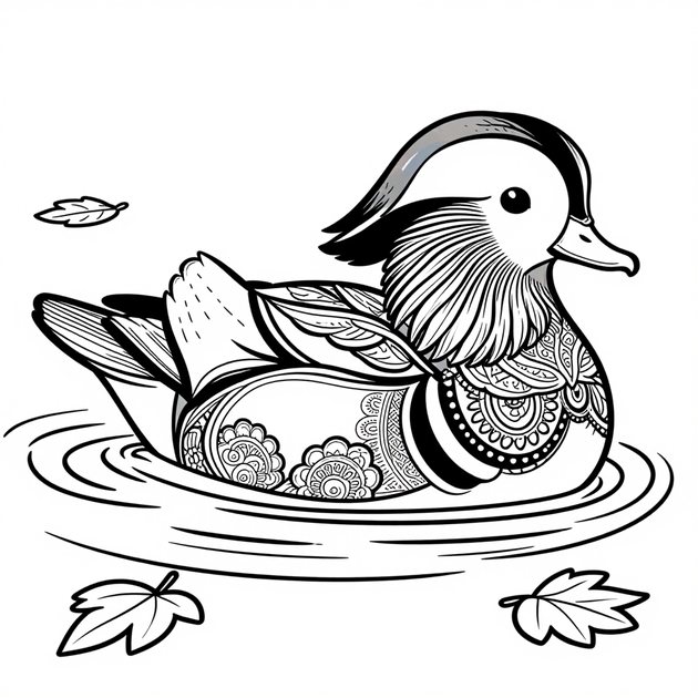 Ostrich - Free printable coloring page