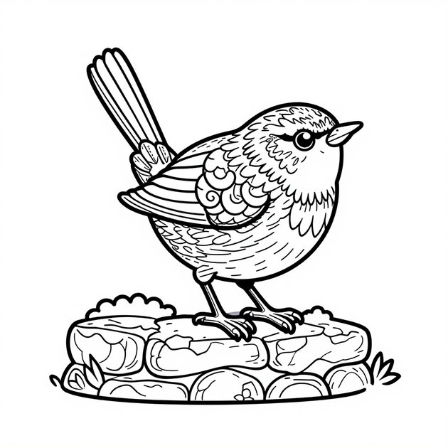 Heron - Free printable coloring page