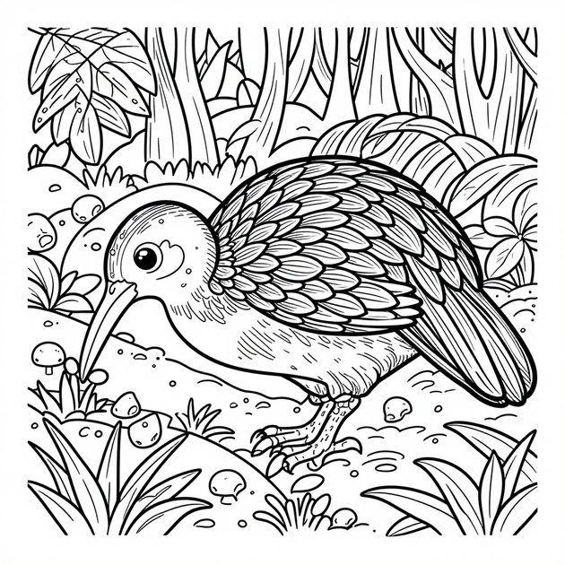 Cockatoo - Free printable coloring page