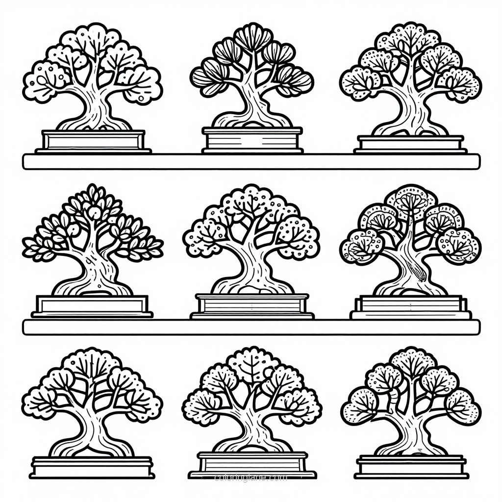 Elm Forest - free printable coloring page