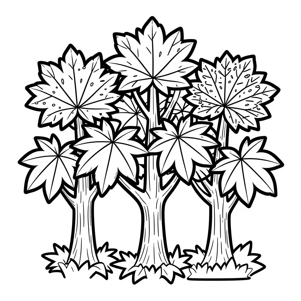 Ancient Pine - free printable coloring page