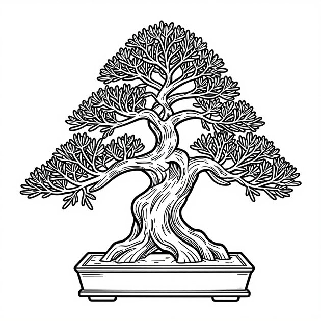 Flowering Azalea - Free printable coloring page