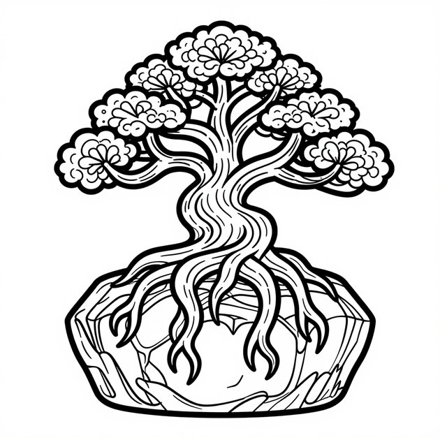Forest Planting - Free printable coloring page