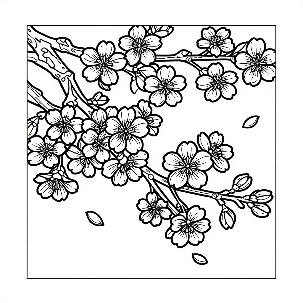 Sunflower Field - free printable coloring page
