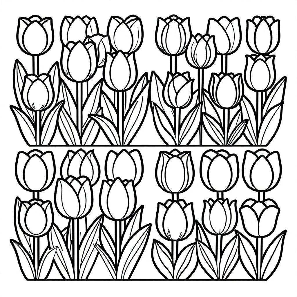 Chrysanthemum Spray - free printable coloring page