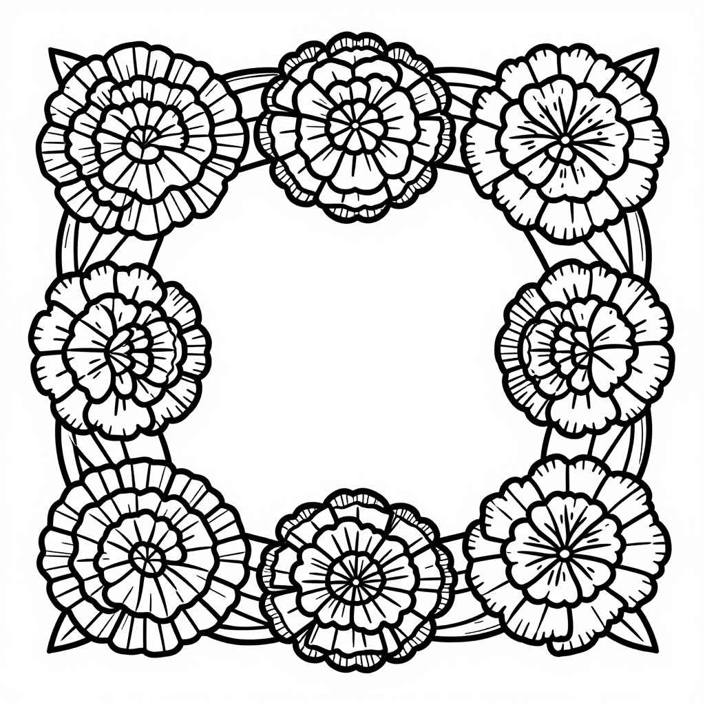 Jasmine Vine - free printable coloring page