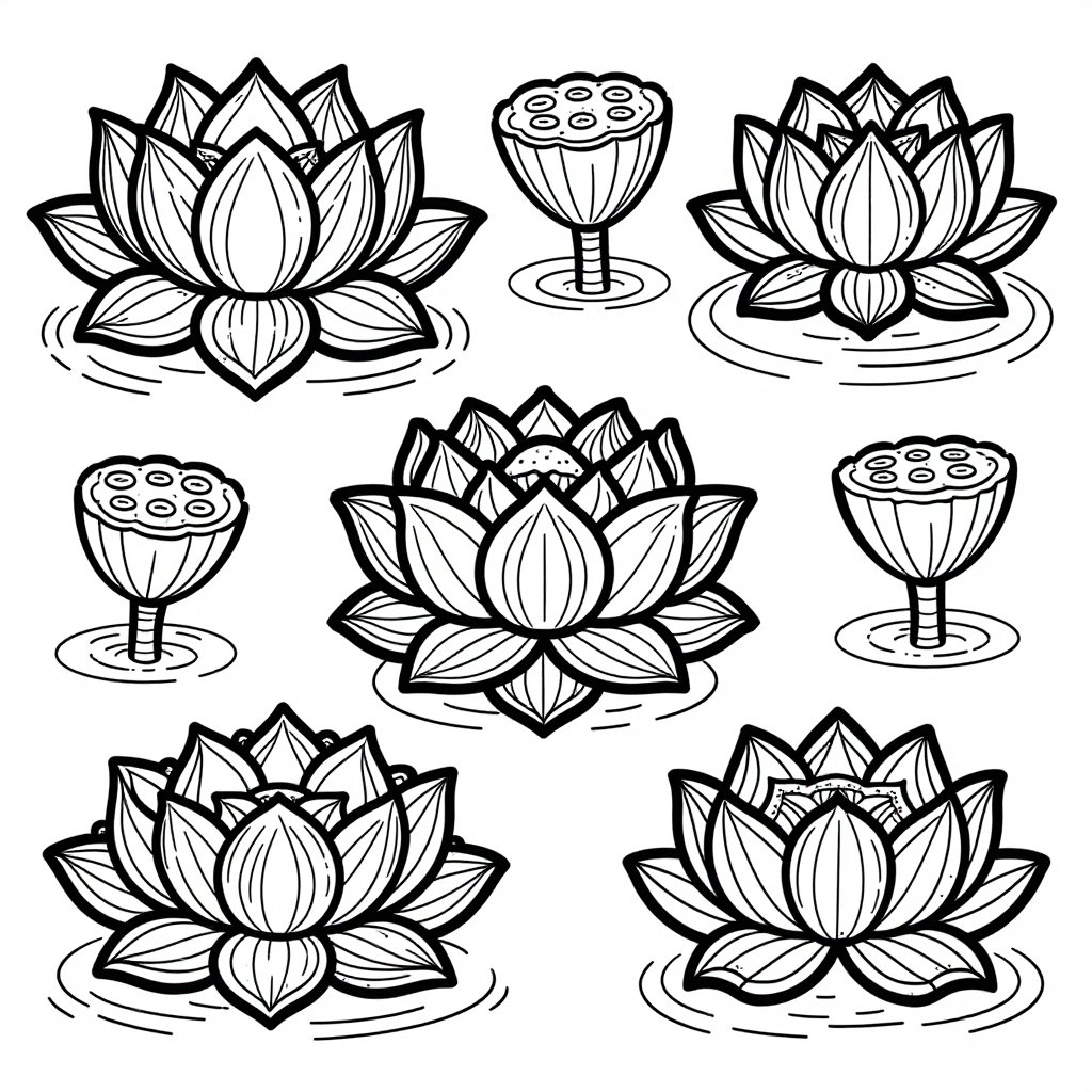 Protea Bouquet - free printable coloring page