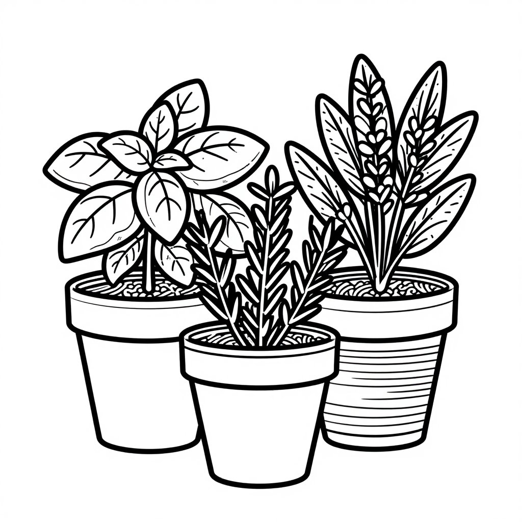 Lavender Meadow - free printable coloring page