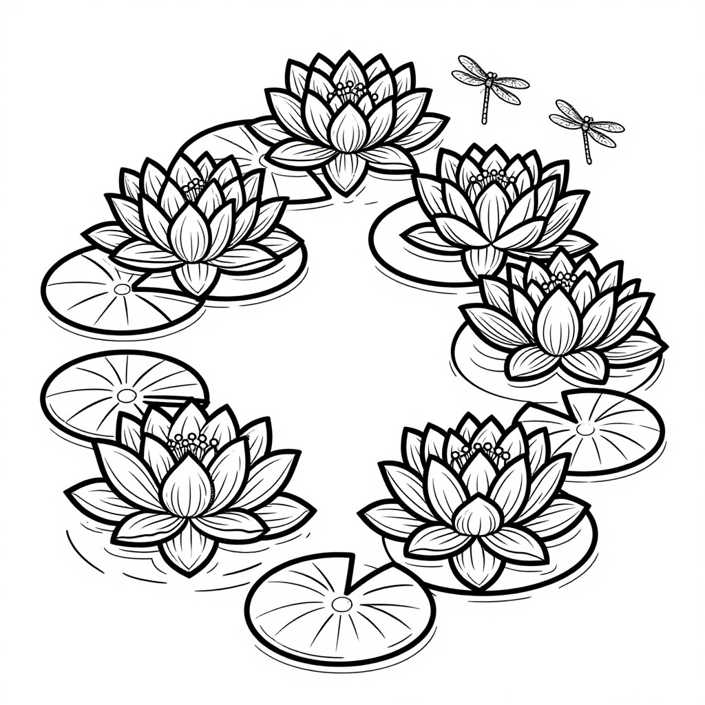 Wildflower Bouquet - free printable coloring page