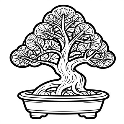 Palm Fronds - Free printable coloring page