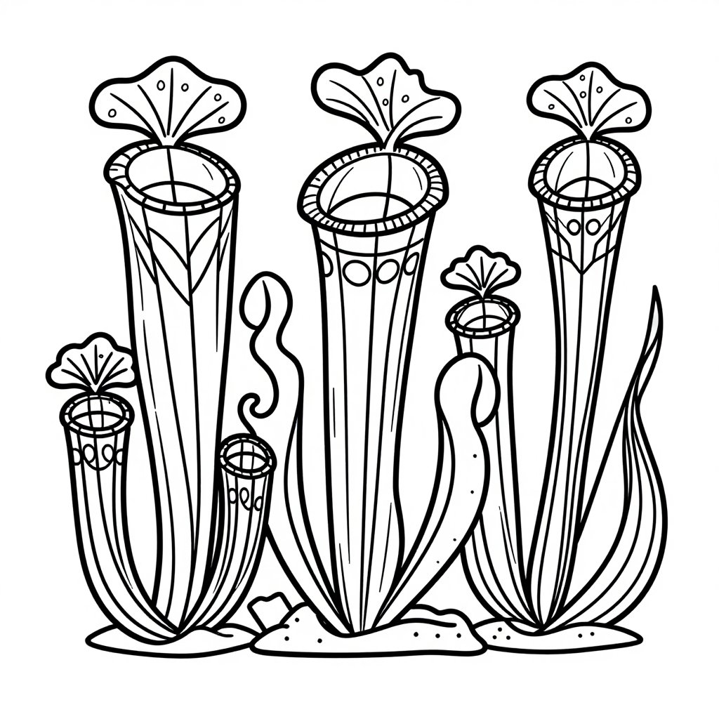 Water Lily Plate - free printable coloring page