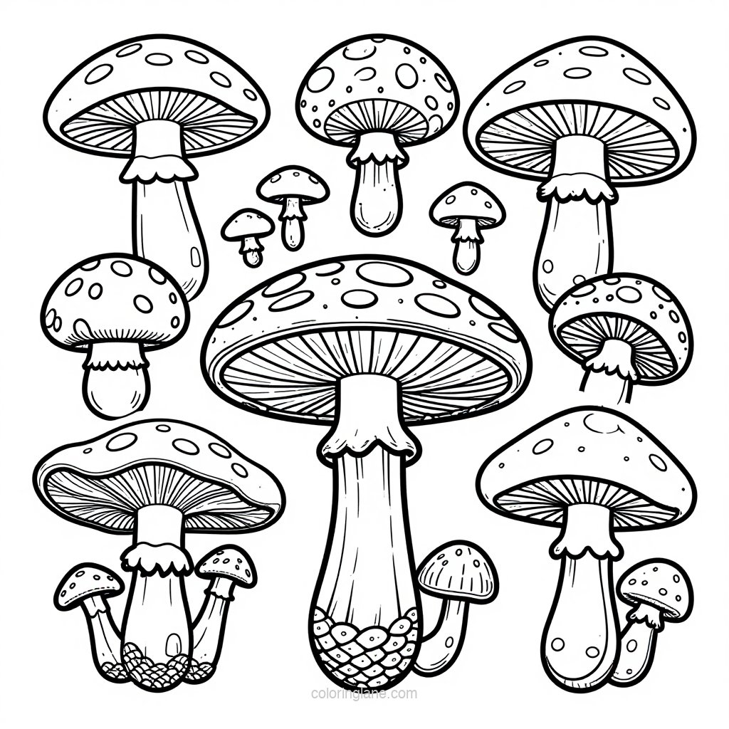 Citrus Study - free printable coloring page