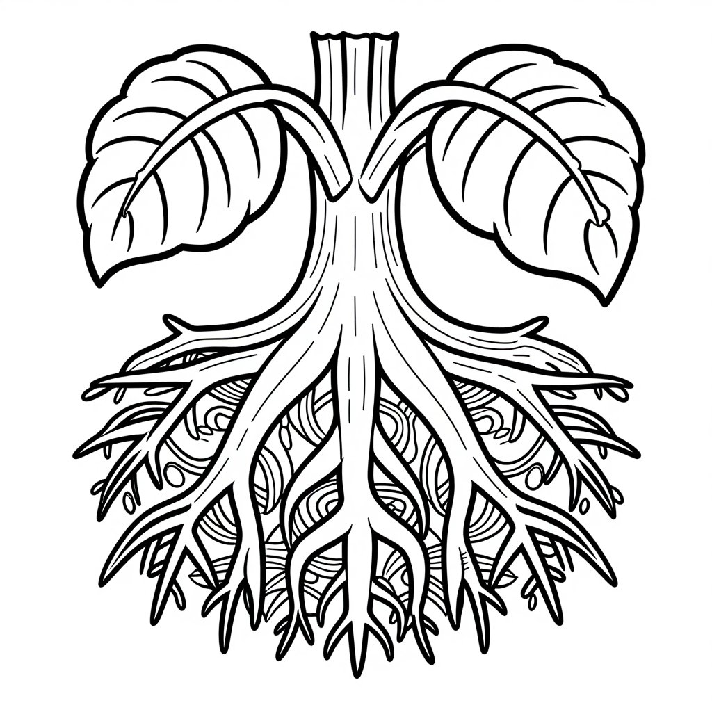 Exotic Bird Study - free printable coloring page