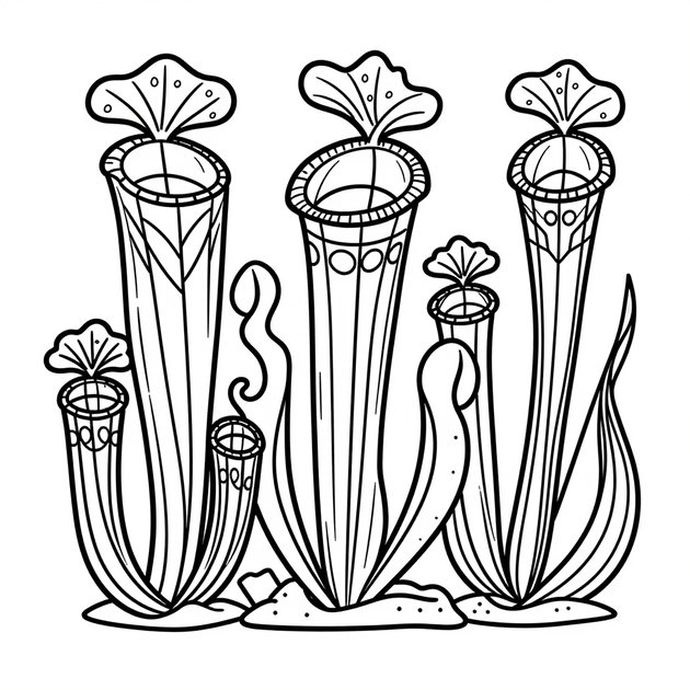 Water Lily Plate - Free printable coloring page