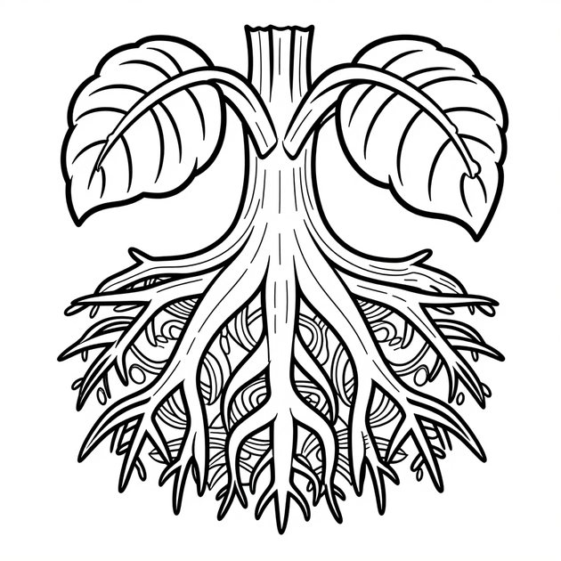 Exotic Bird Study - Free printable coloring page