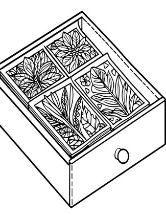 Botanical Archive - Free printable coloring page