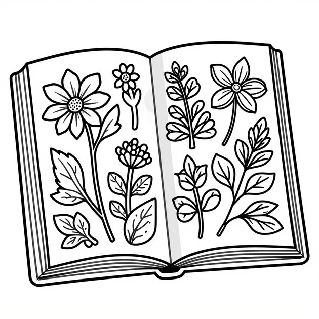 Passion Flower - Free printable coloring page