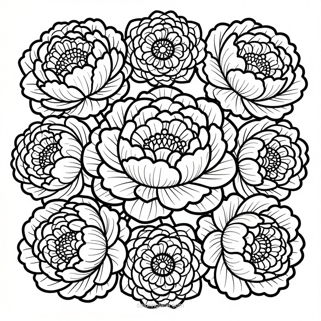Mantle Arrangement - free printable coloring page