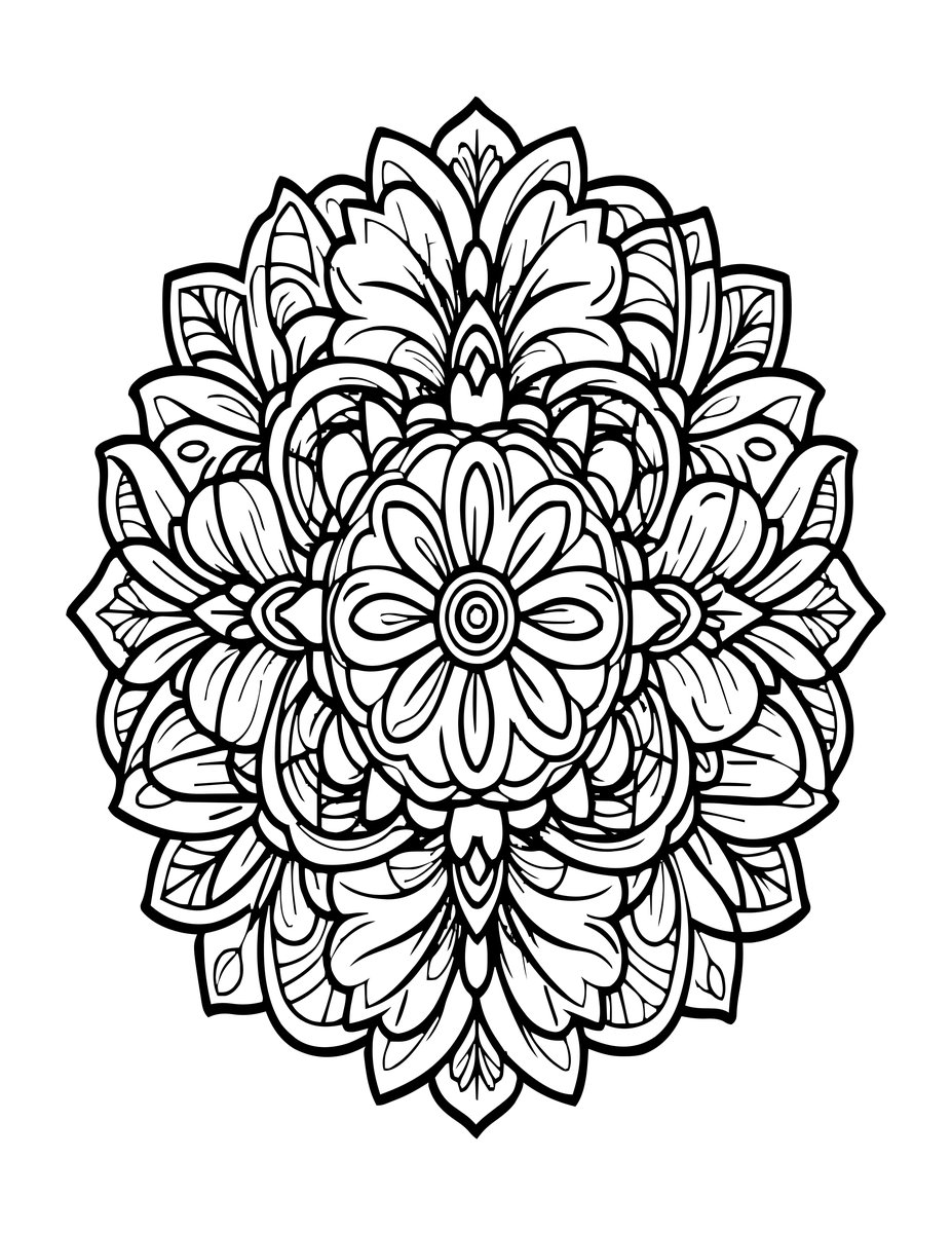 Condolence Bouquet - free printable coloring page