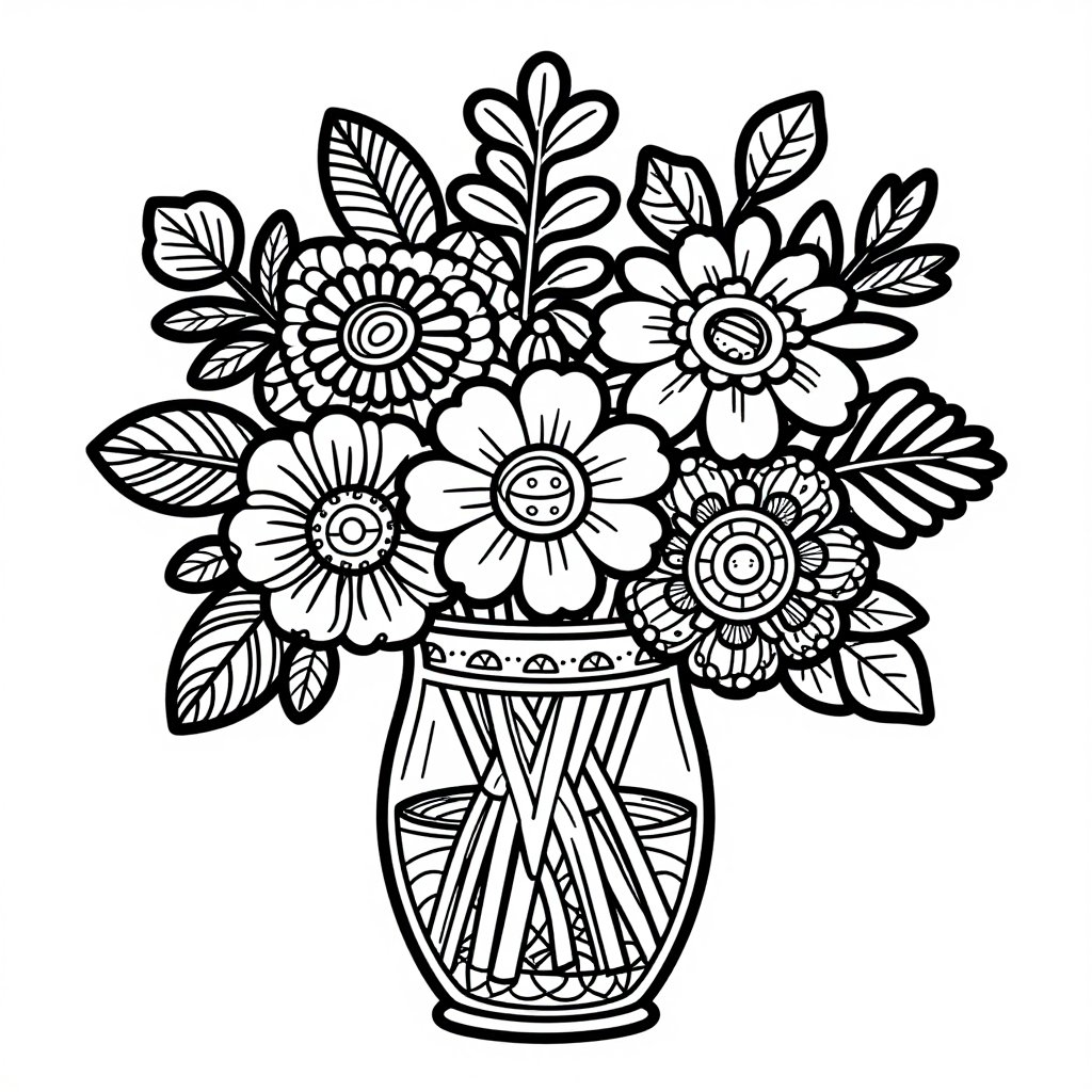 Centerpiece - free printable coloring page
