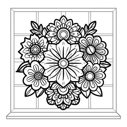 Dried Arrangement - Free printable coloring page