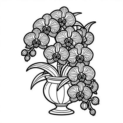 Nosegay - Free printable coloring page